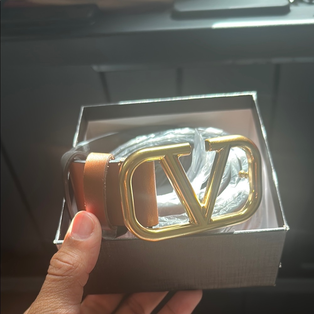 Gold Logo Brown Belt